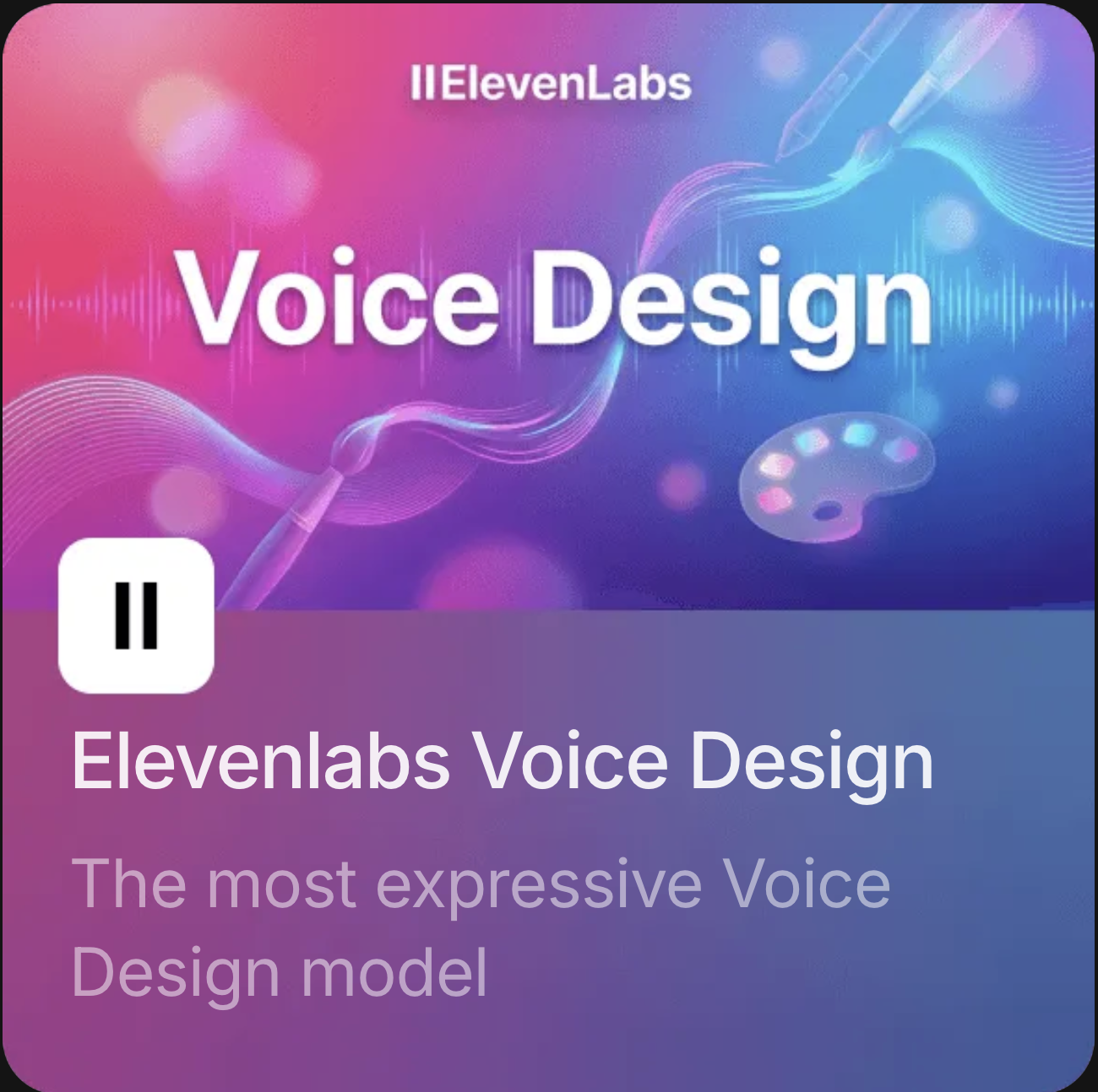 Elevenlabs Voice Design