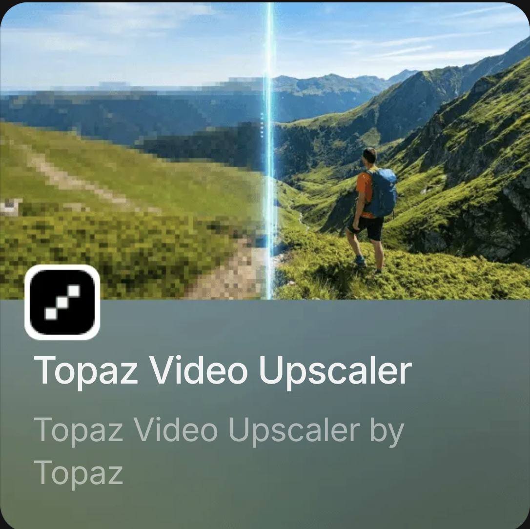 Topaz Video Upscaler